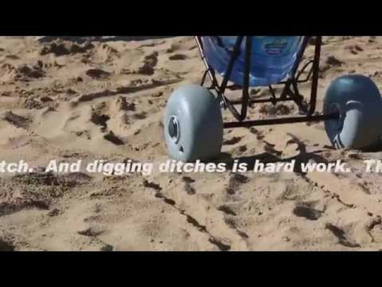 WheelEEZ® WZ1-BCF Beach Cart Folding - Sky Blue - Image 5