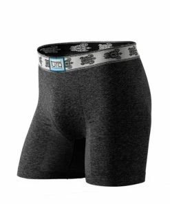 Turq® Mens Stoked Freestyle Sports Brief With Crush Waistband - Charcoal