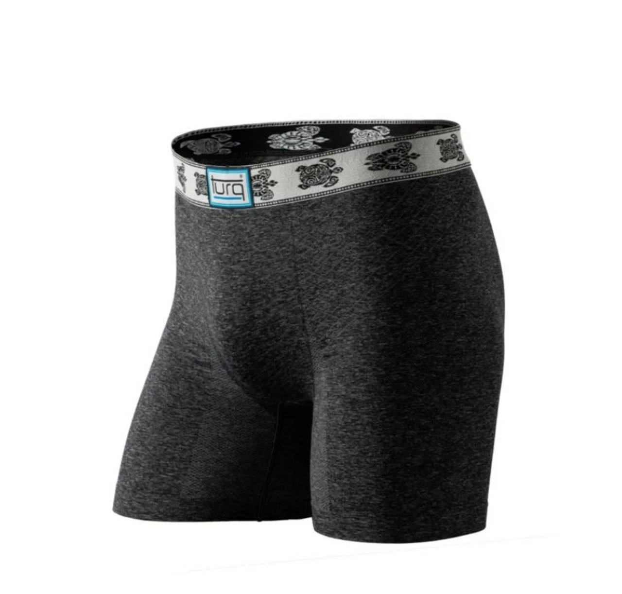 Turq® Mens Stoked Freestyle Sports Brief With Crush Waistband - Charcoal