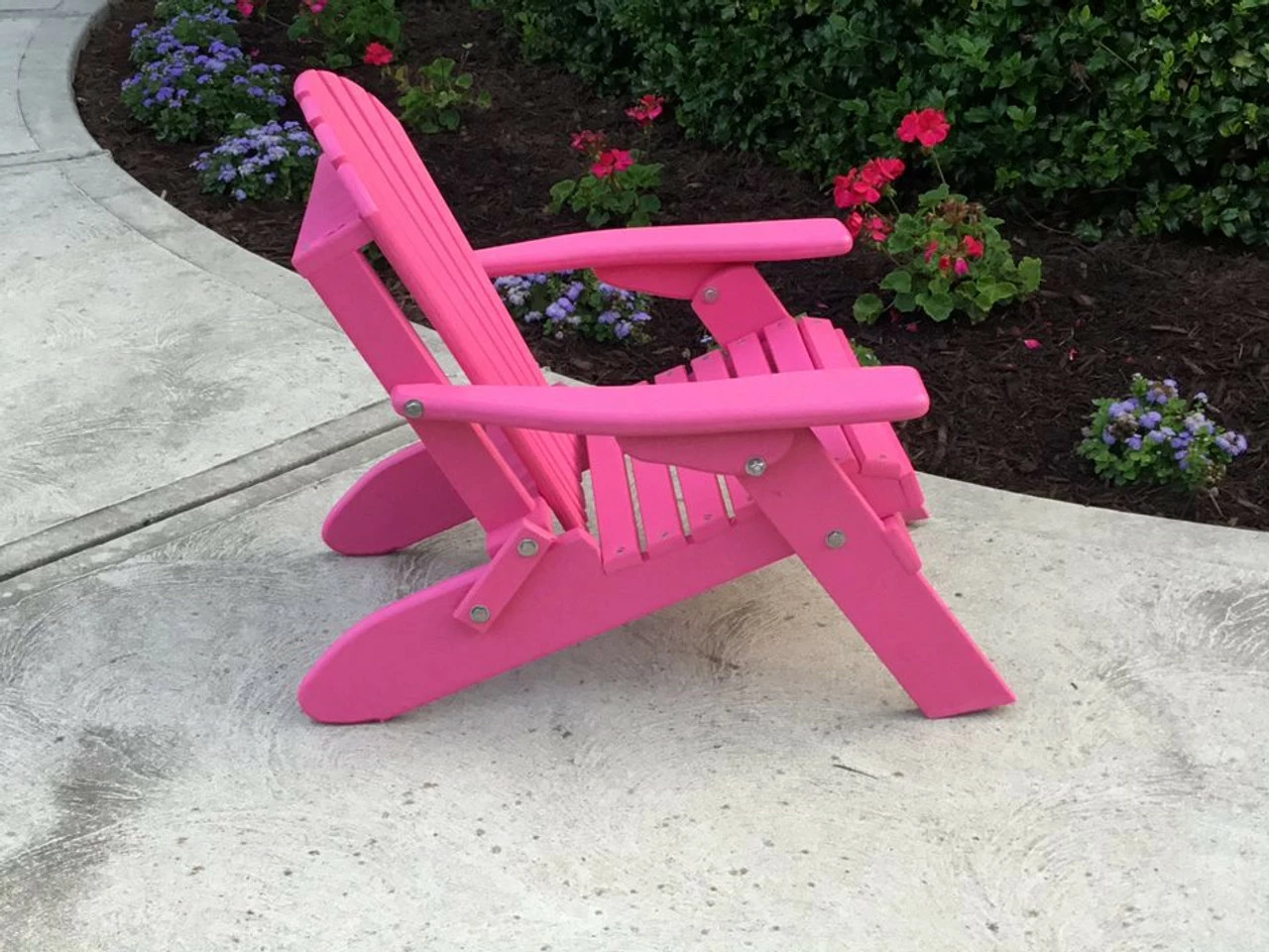 Furniture Barn USA Furniture Barn Toddler's Fanback Poly Folding Adirondack Chair - Image 2