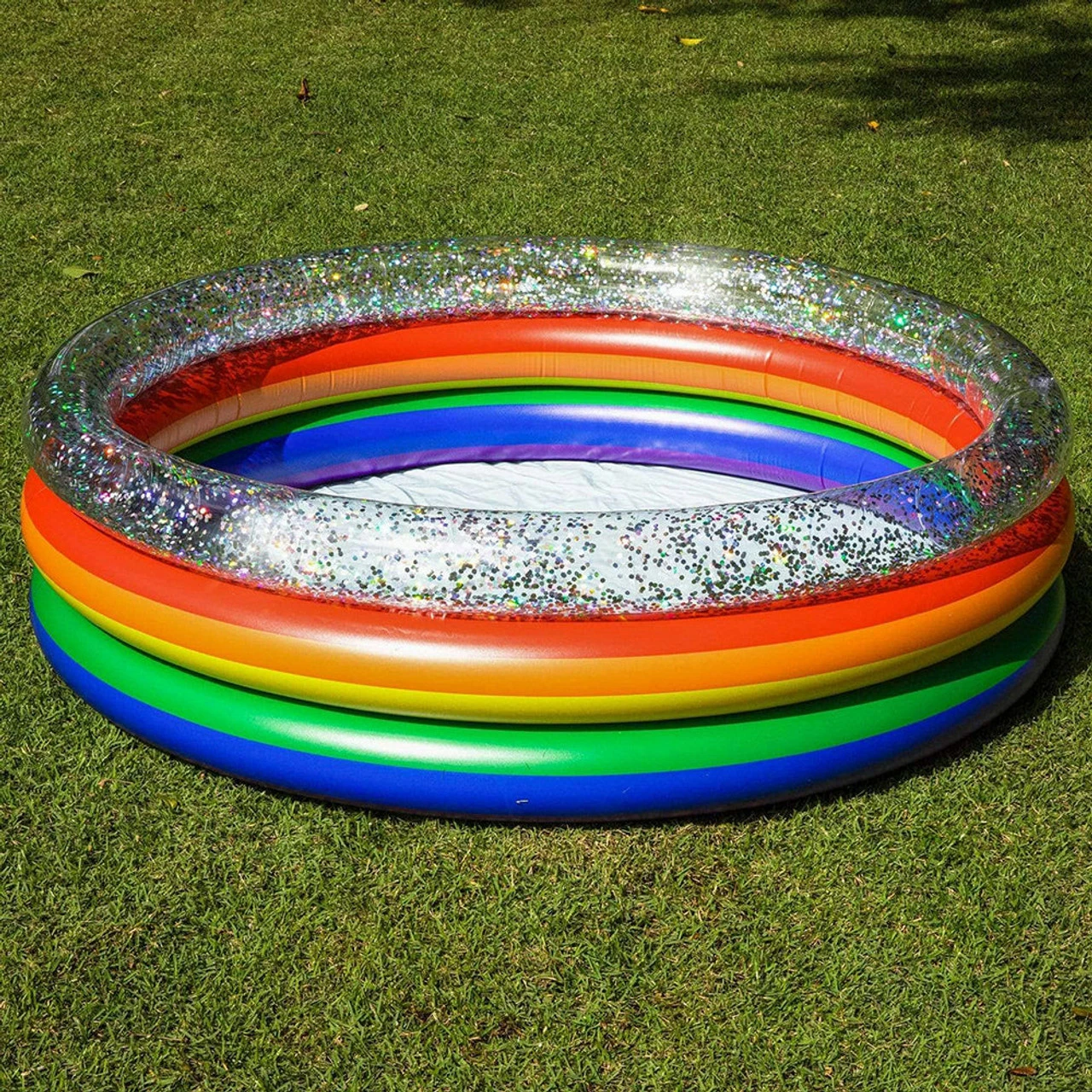 Pool Candy PoolCandy Rainbow Collection Glitter Sunning Pool - 60x60x15 - Image 2