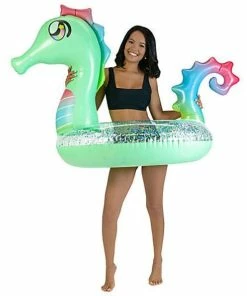 Pool Candy PoolCandy Glitter Seahorse Beach & Pool Tube - 42in