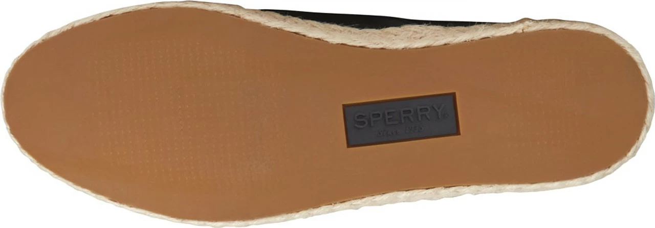 Sperry Top-Sider Sperry® Women's Sailor Twin Gore Leather/Jute Boat Shoe - Black - Image 6