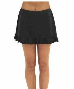 Fit4U Fit 4U™ Swim Skirted Bottom With Flounce - Black