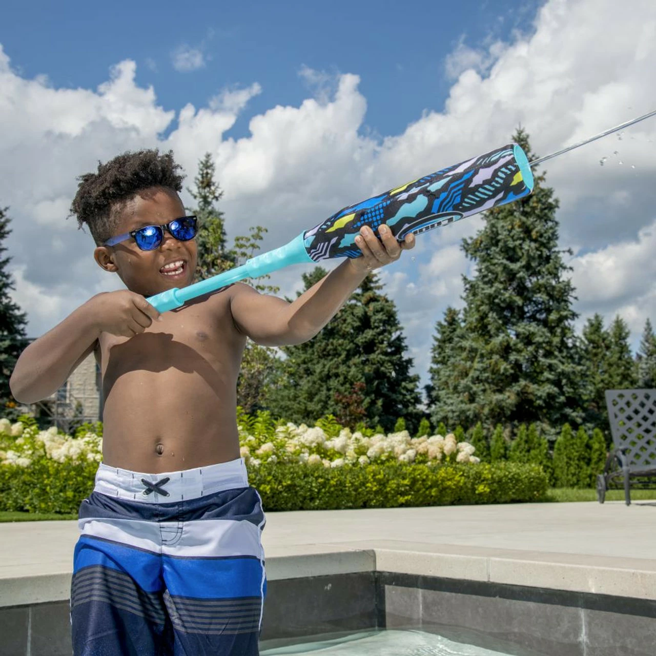 SwimWays Home Run Squirt & Smash - Blue Camo - Image 5