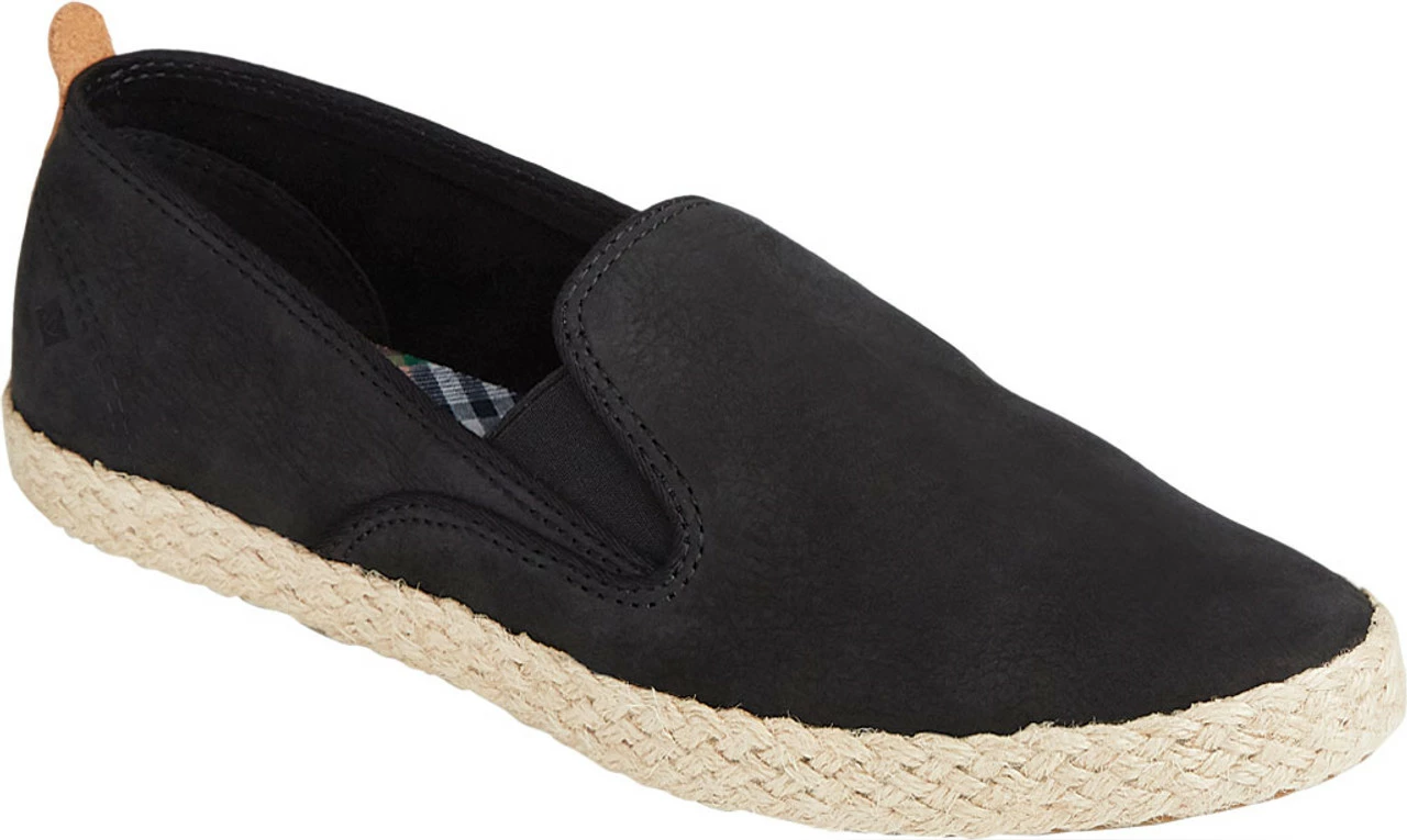 Sperry Top-Sider Sperry® Women's Sailor Twin Gore Leather/Jute Boat Shoe - Black