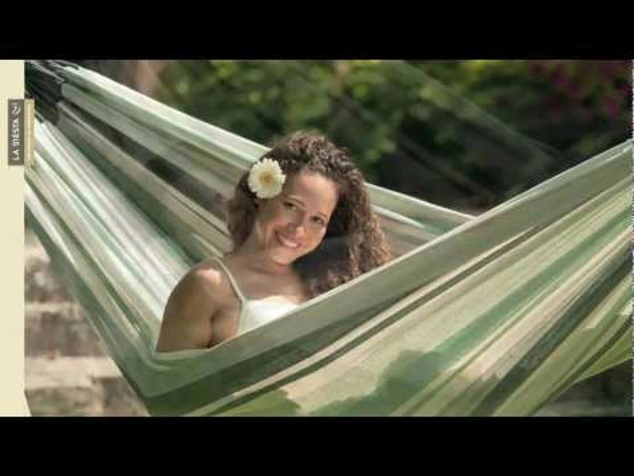 LA SIESTA® Paloma - Cotton Double Classic Hammock - Olive - Image 6