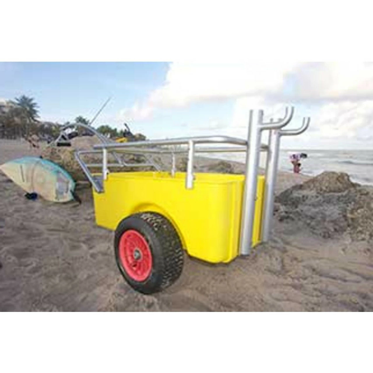 Island Beach Gear Beach Caddy Haulin Cart Rod/Umbrella Holder - Image 2