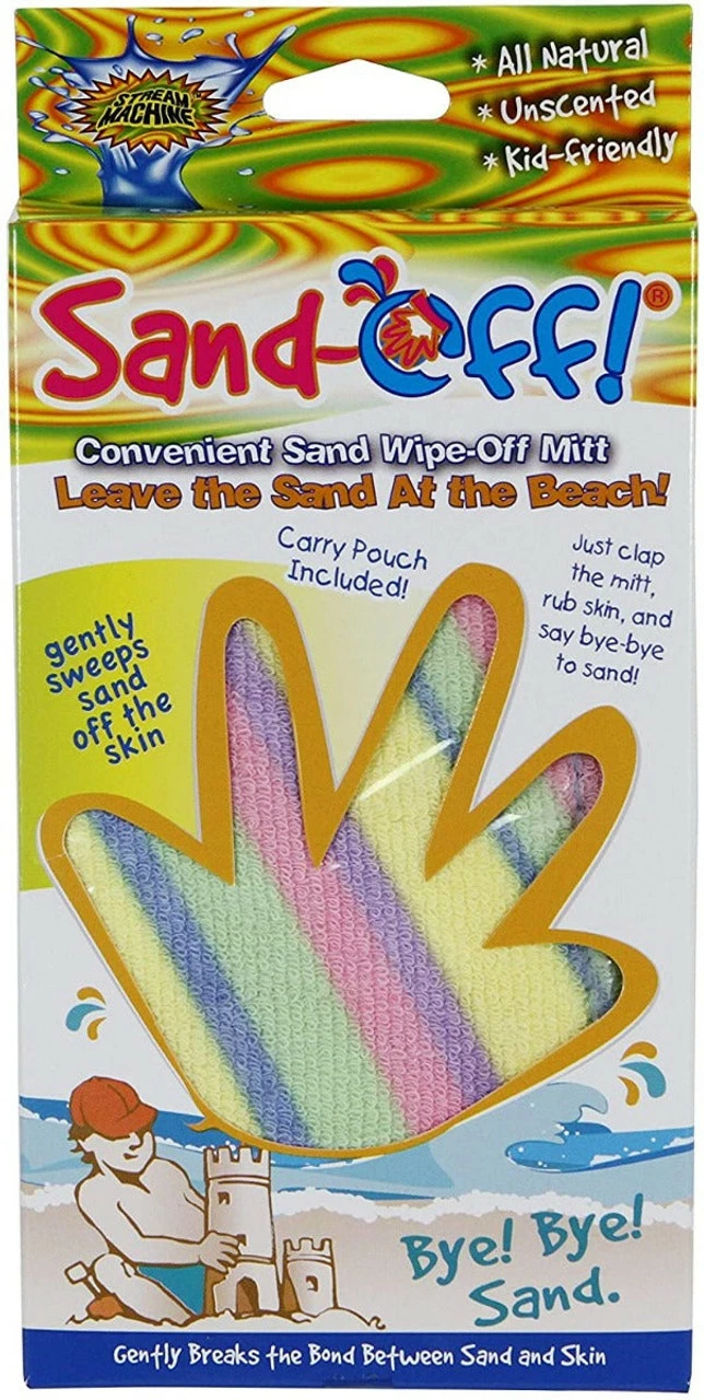Water Sports Sand Off Sand Cleaner Mitt With Carry Bag - Image 2
