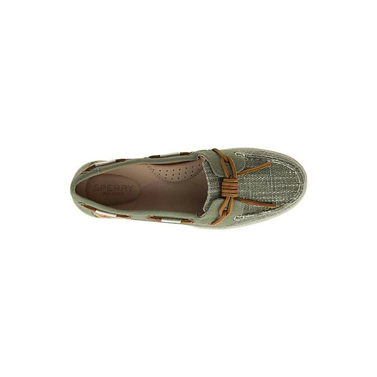 Sperry Top-Sider Sperry® Women's Barrelfish Linen Boat Shoe - Olive - Image 3