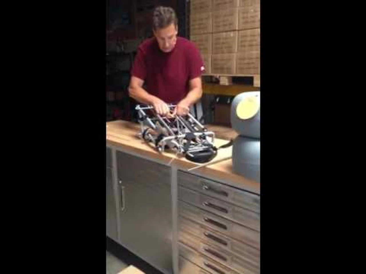 WheelEEZ® WZ1-BCF Beach Cart Folding - Sky Blue - Image 6