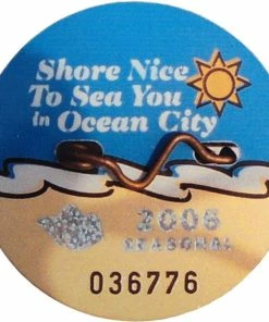 Shore Memories Ocean City NJ Beach Tag 2006 Photo Plaque