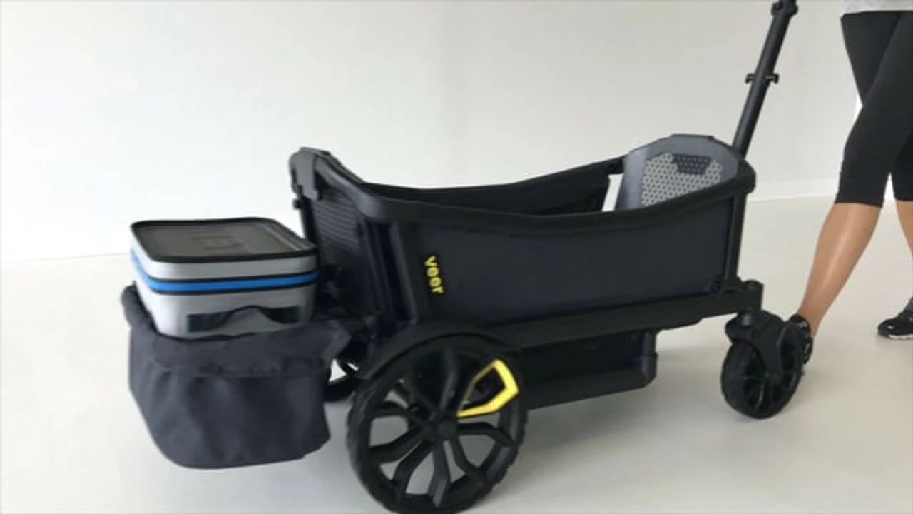 VEER Foldable Rear Basket - BLACK *Cart Not Included* - Image 8