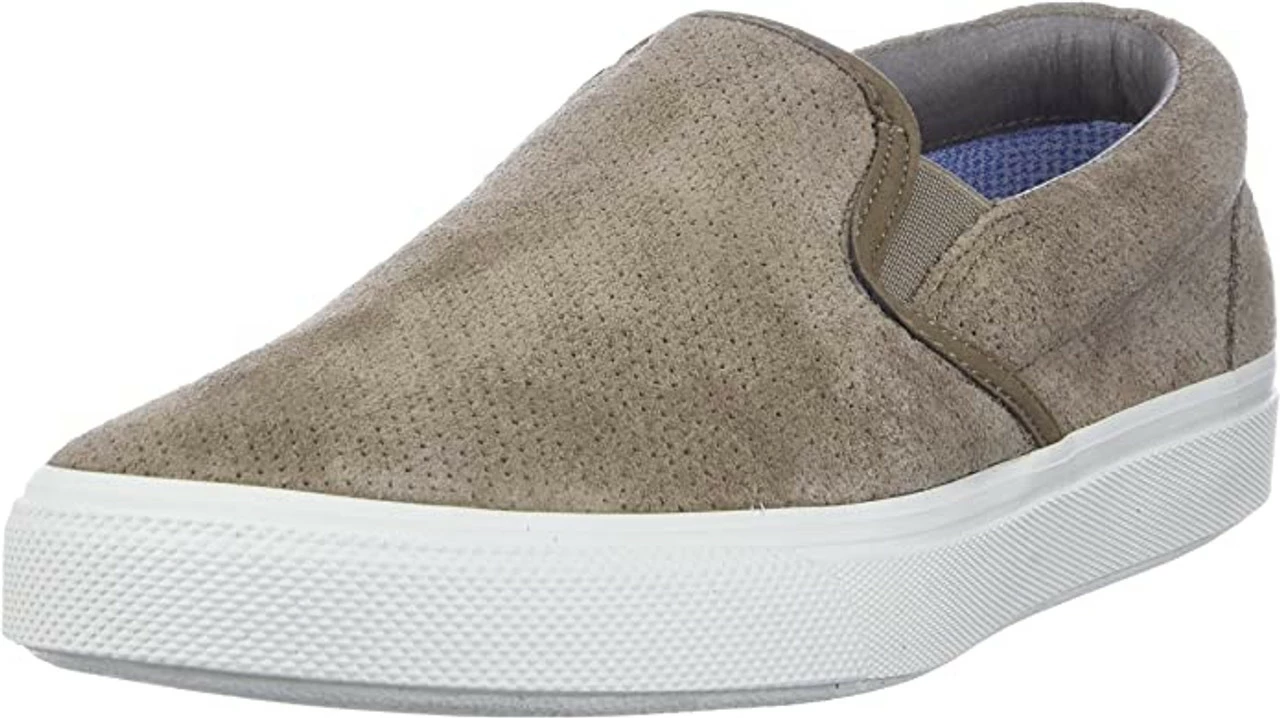 Sperry Top-Sider Sperry® Men's Striper PLUSHWAVE Slip On Sneaker - Taupe