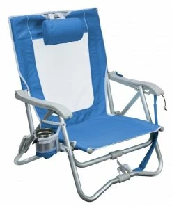 GCI Outdoor Slim Fold Beach Chair - Saybrook Blue
