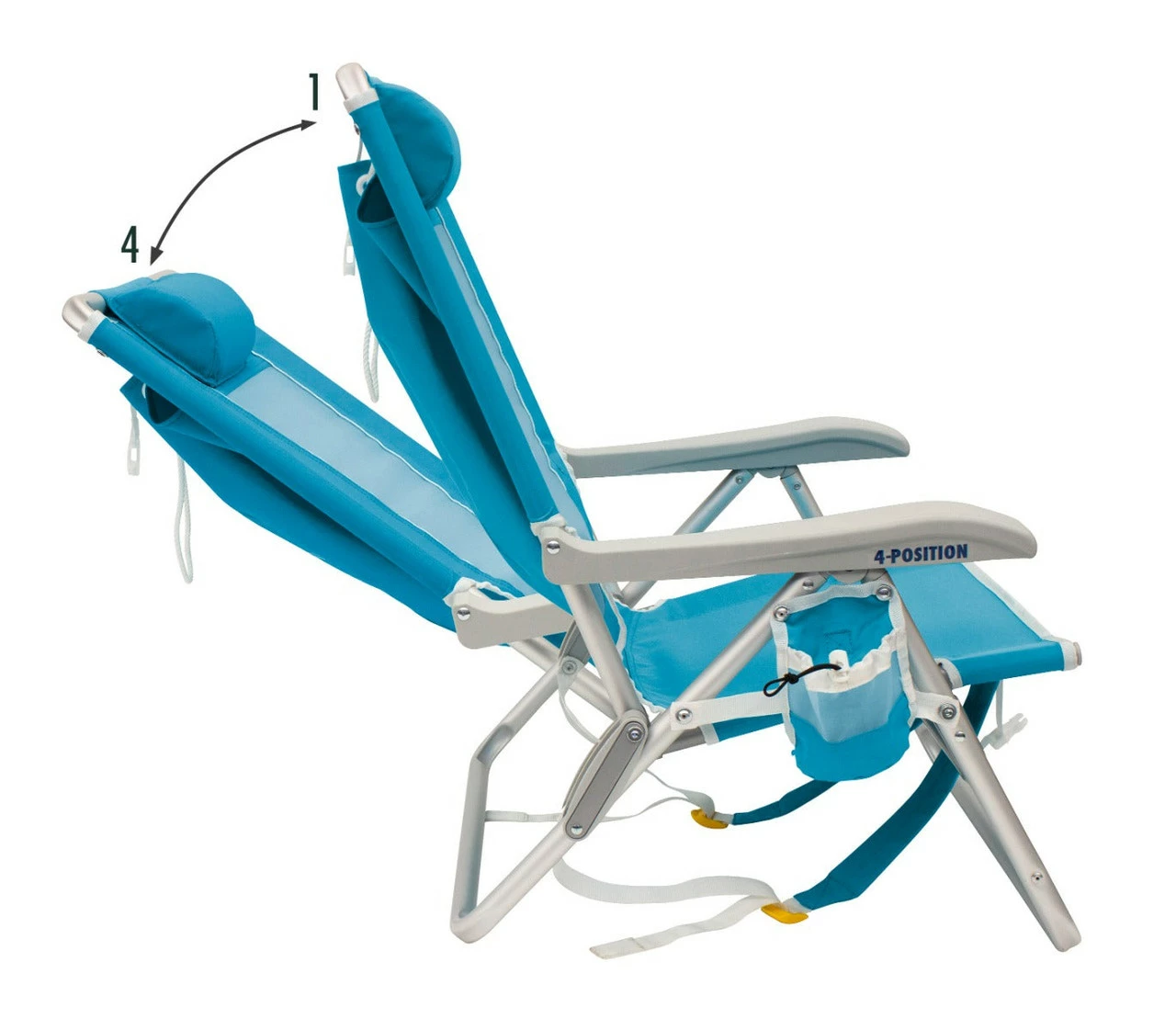 GCI Outdoor™ Backpack Beach Chair™ With SunShade - Saybrook Blue - Image 5