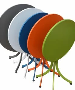 Ratana FN42032 Baci 32in Round Aluminum Top Folding Table