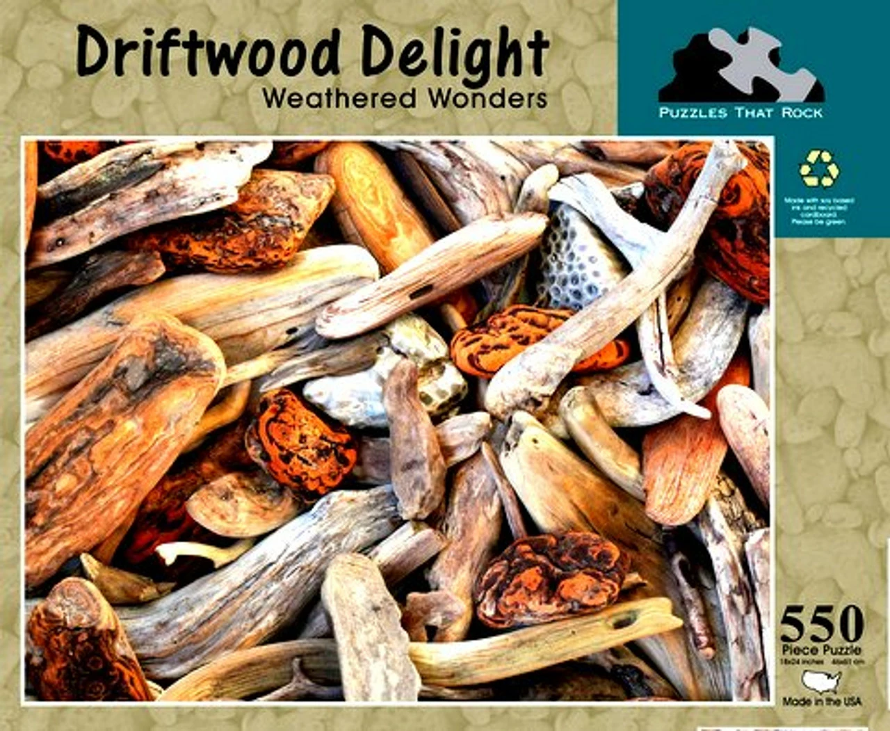 Puzzles That Rock 550 Piece Puzzle 18x24 - Driftwood Delight