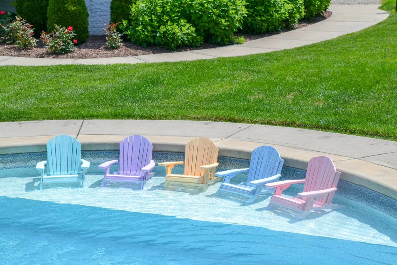 Furniture Barn USA Furniture Barn Toddler's Fanback Poly Folding Adirondack Chair - Image 4