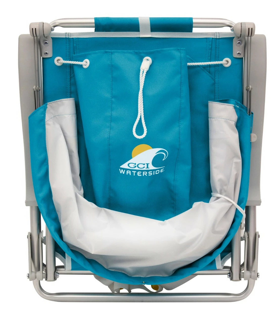 GCI Outdoor™ Backpack Beach Chair™ With SunShade - Saybrook Blue - Image 2