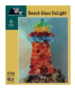Puzzles That Rock 550 Piece Puzzle 18x24 - Beach Glass DeLight