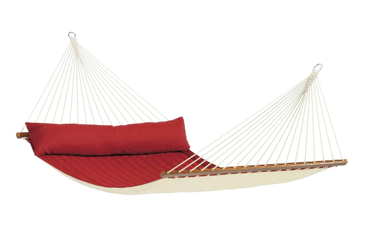LA SIESTA® Alabama - Quilted KINGSIZE Spreader Bar Hammock