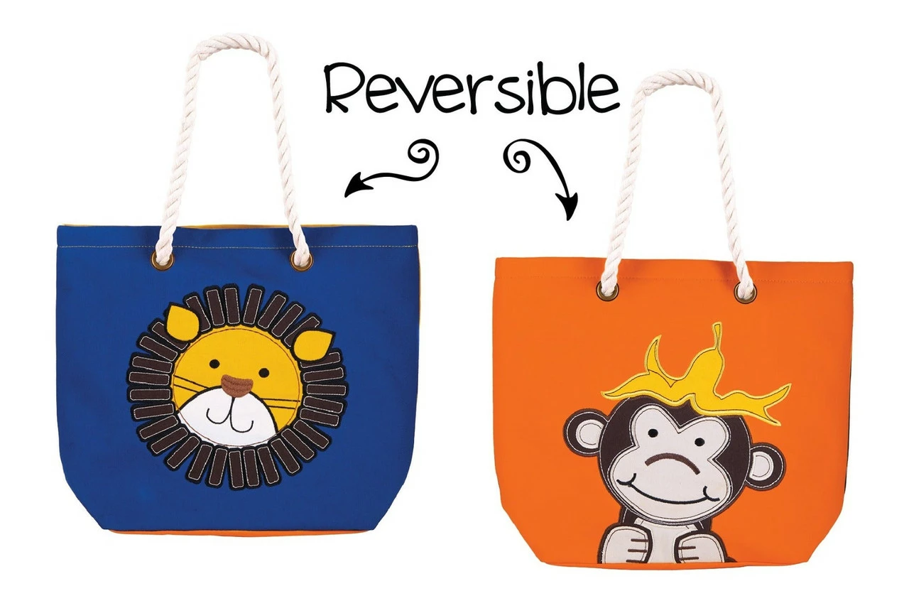 Luvali Convertibles Luvali Kid's Tote-Lion/Monkey
