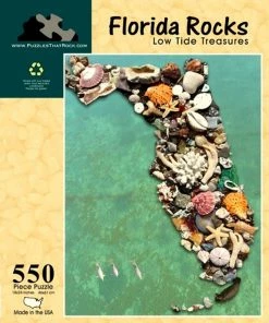 Puzzles That Rock 550 Piece Puzzle 18x24 - Florida Rocks
