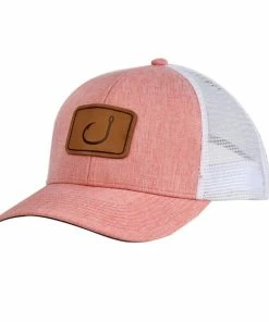 AVID AVH563 LayDay Trucker Hat -Coral Chambray