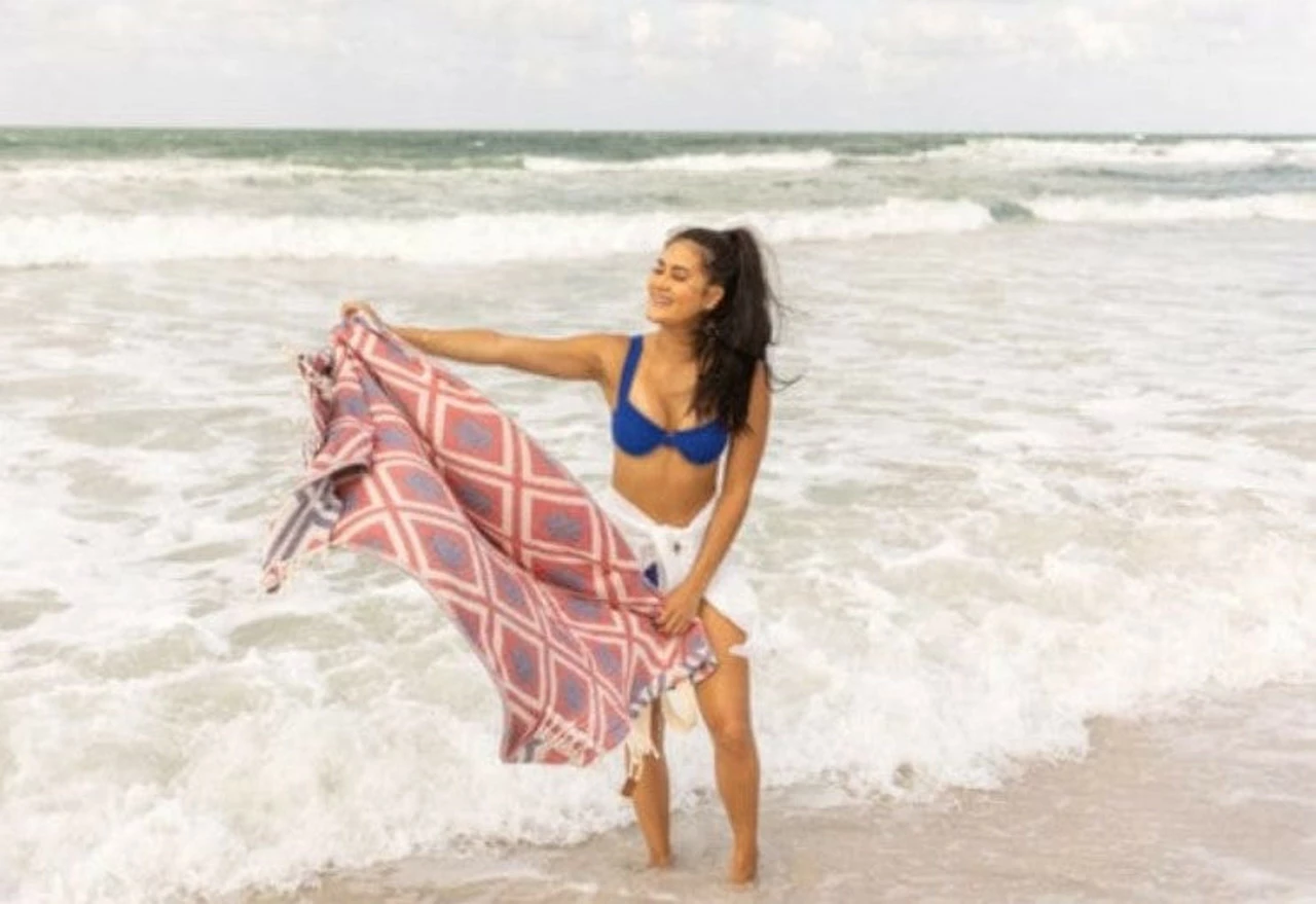 Sand Cloud 100% Turkish Organic Cotton Bag/Towel - Virgo - 38x64 - Image 4