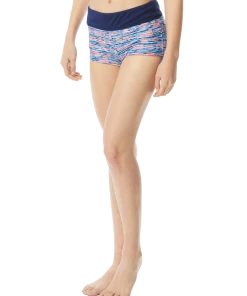 Tyr Quake Della Boyshort Blue/Orange UPF 50+