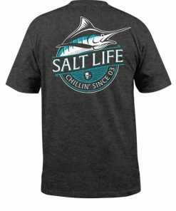 Salt Life® Chilling Marlin Short Sleeve Tee - Charcoal Heather