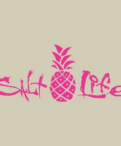 Salt Life® Pink Signature Pineapple Decal - Medium