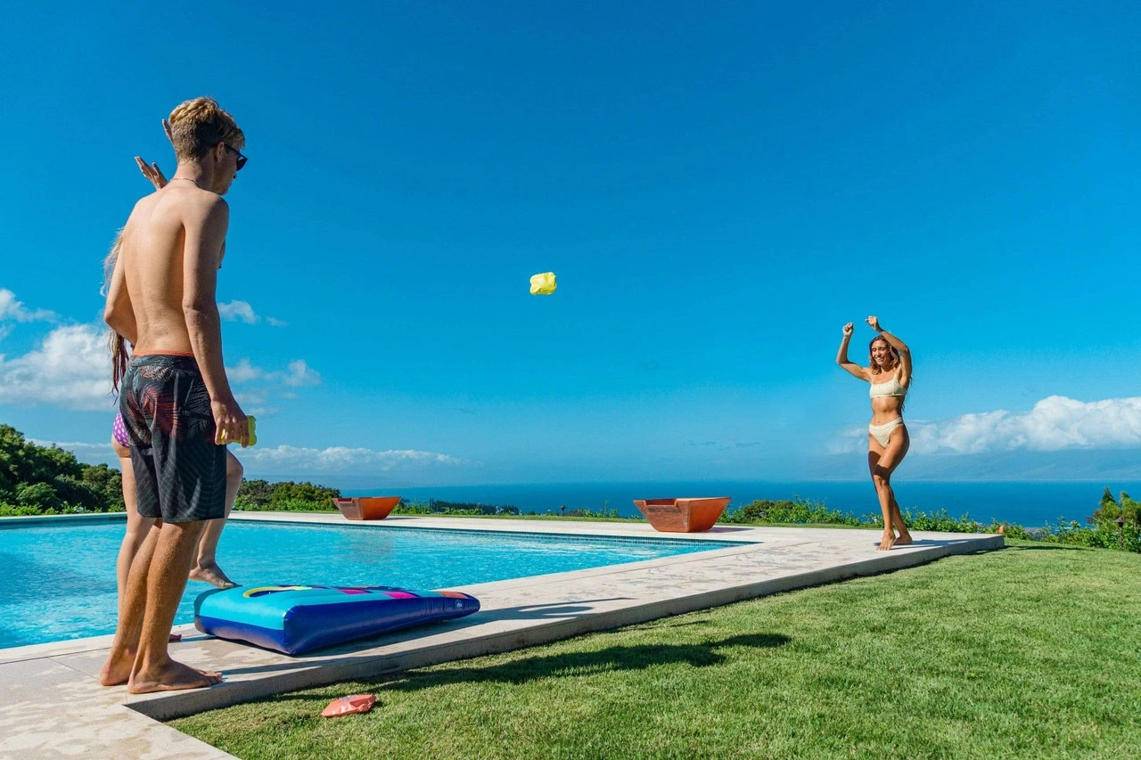 Pool Candy PoolCandy Inflatable Cornhole - Single Target - Image 5