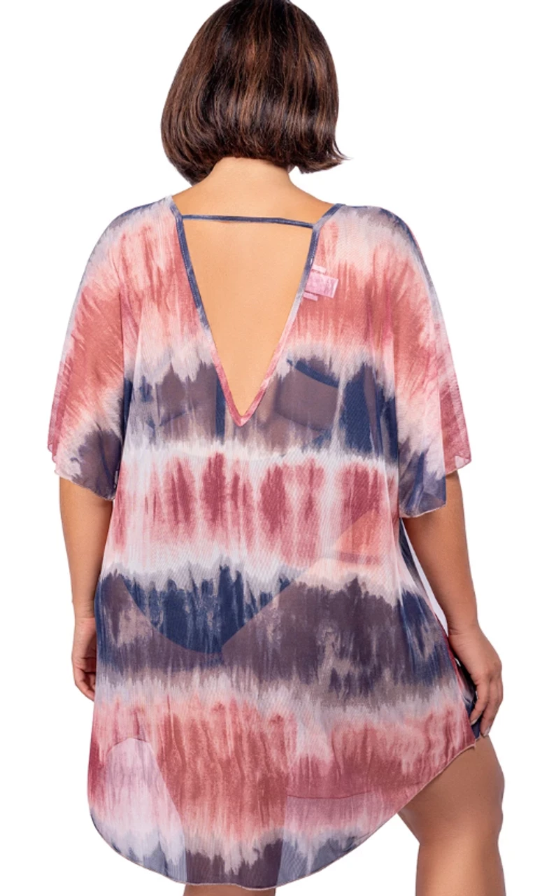 Jordan Taylor V-Neck Batwing Sleeve Tunic - Navy - Image 2