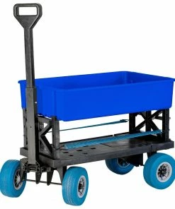 Mighty Max Multi-Purpose Cart - Blue Tub/Blue Wheels