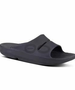 OOfos Ooahh Sport Slide - Matte Black